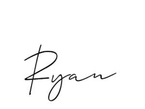 ryan signature The name Ryan written as a signature